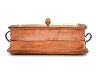 A French Copper Roasting Pan with Cover