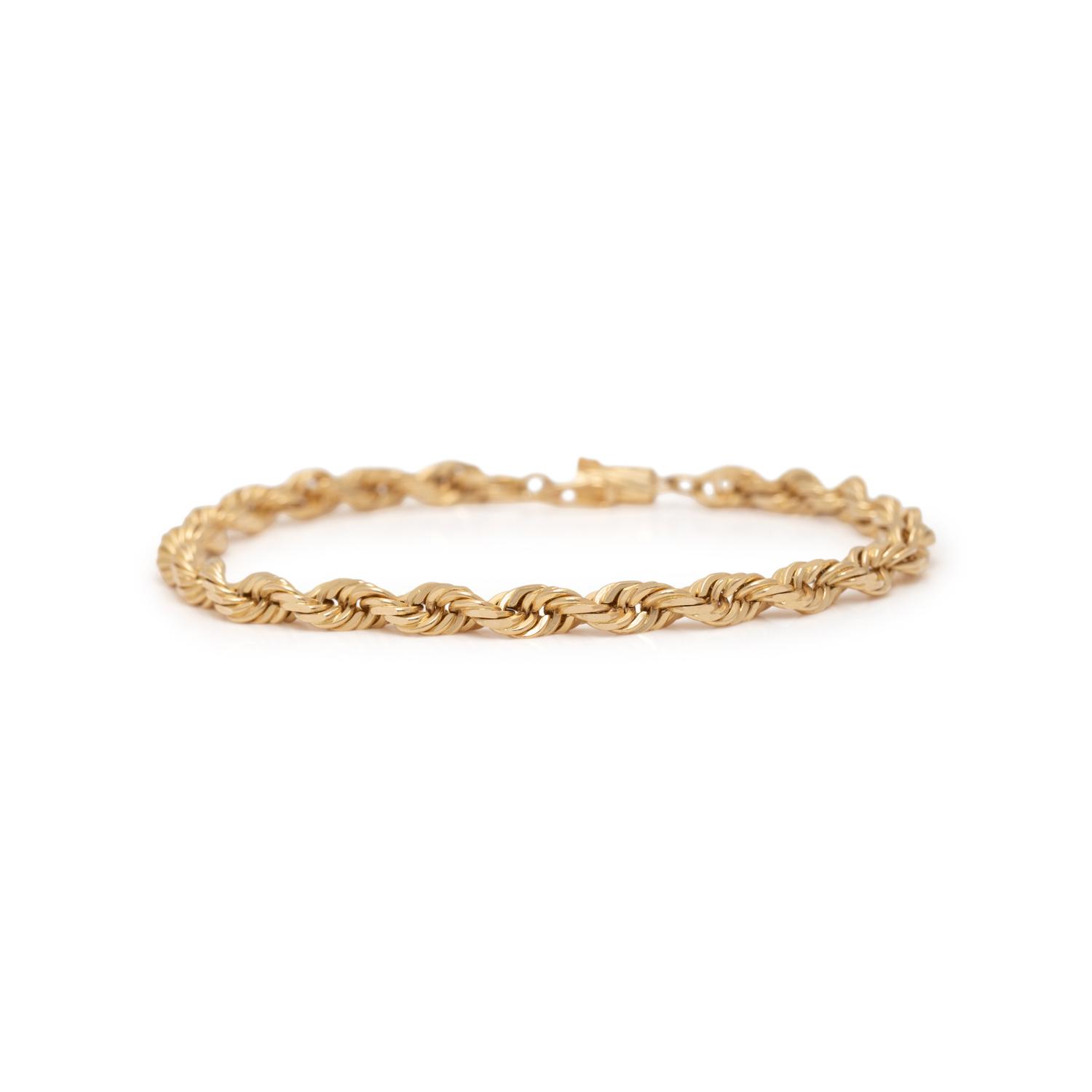 YELLOW GOLD CHAIN BRACELET