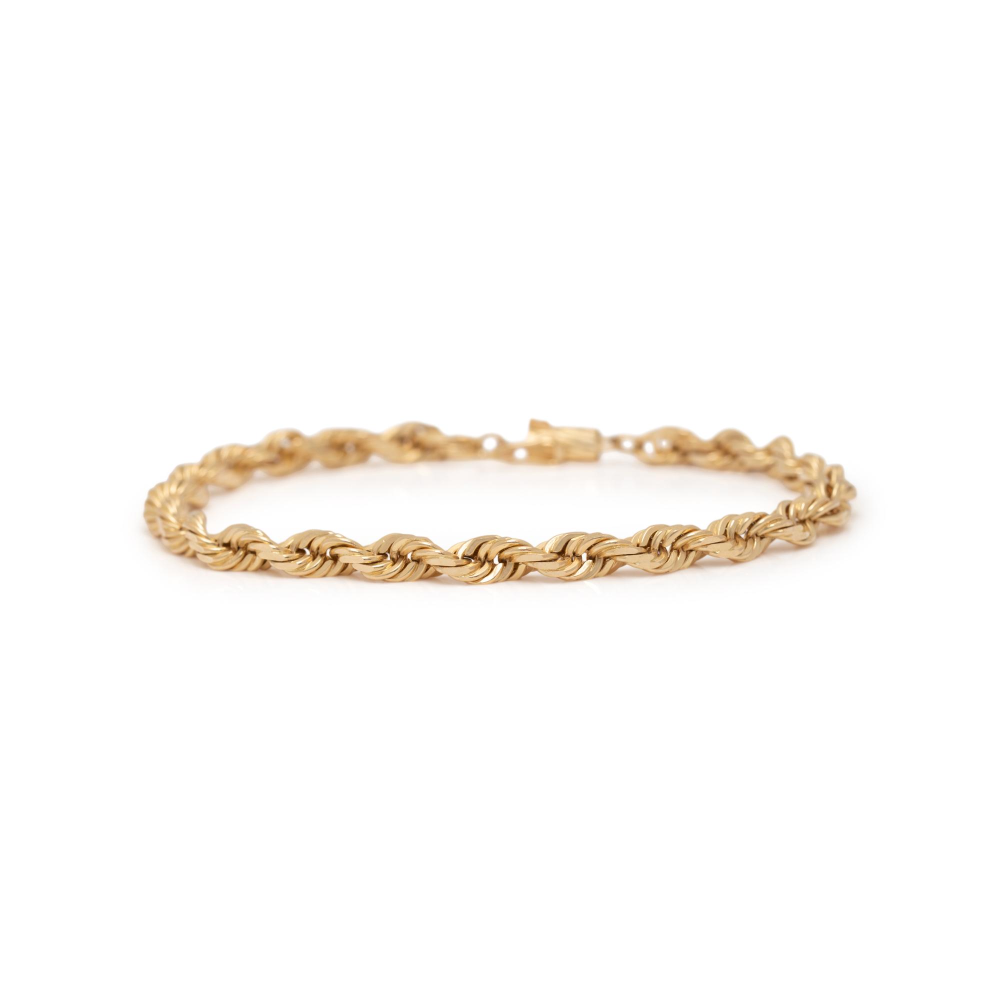 YELLOW GOLD CHAIN BRACELET