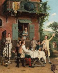 Emile Georges Weiss (French, 1861-1929) — The Serenade