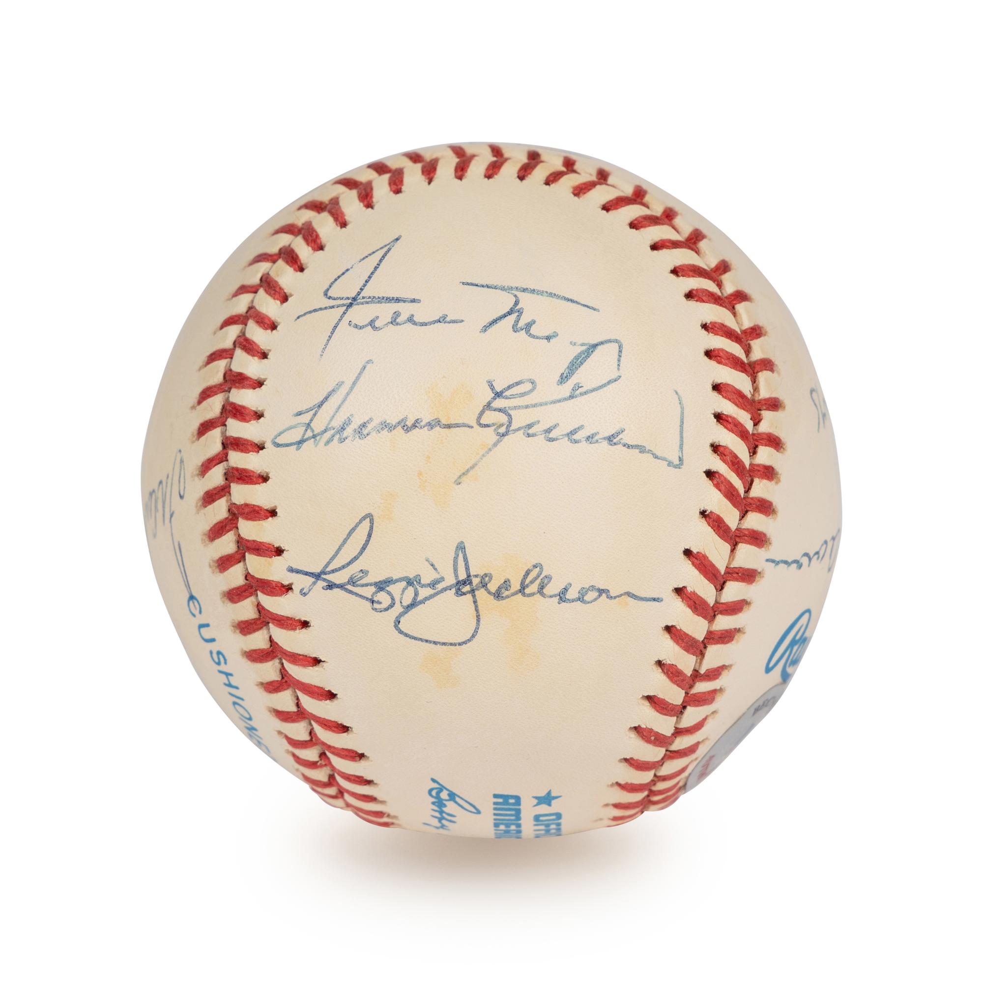 A Vintage 500 Home Run Club Signed Autograph Baseball - 11 Signatures (Beckett Authentication Services Letter),