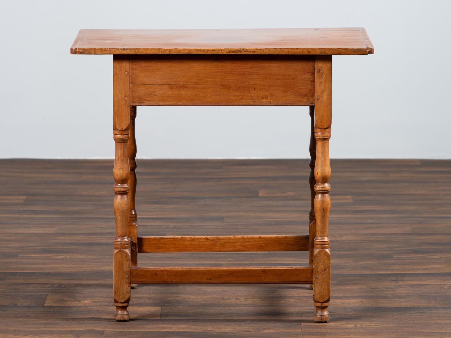 A William and Mary Cherrywood One-Drawer Tavern Table