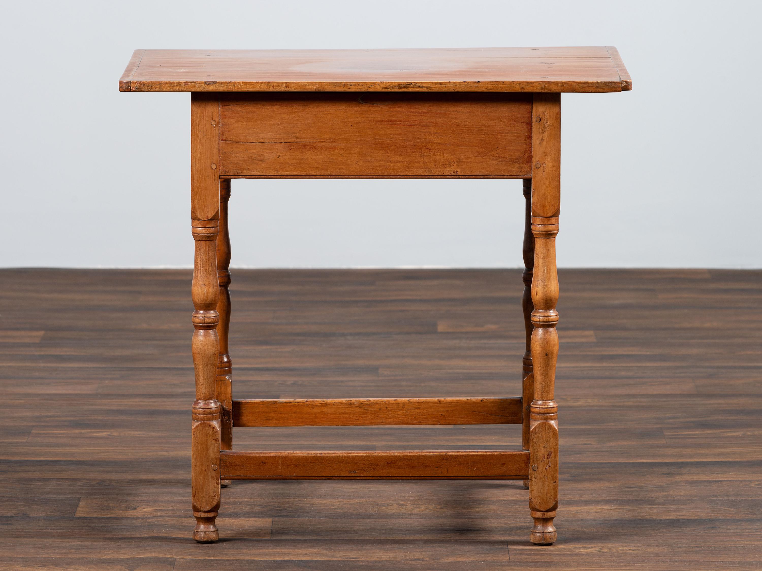 A William and Mary Cherrywood One-Drawer Tavern Table