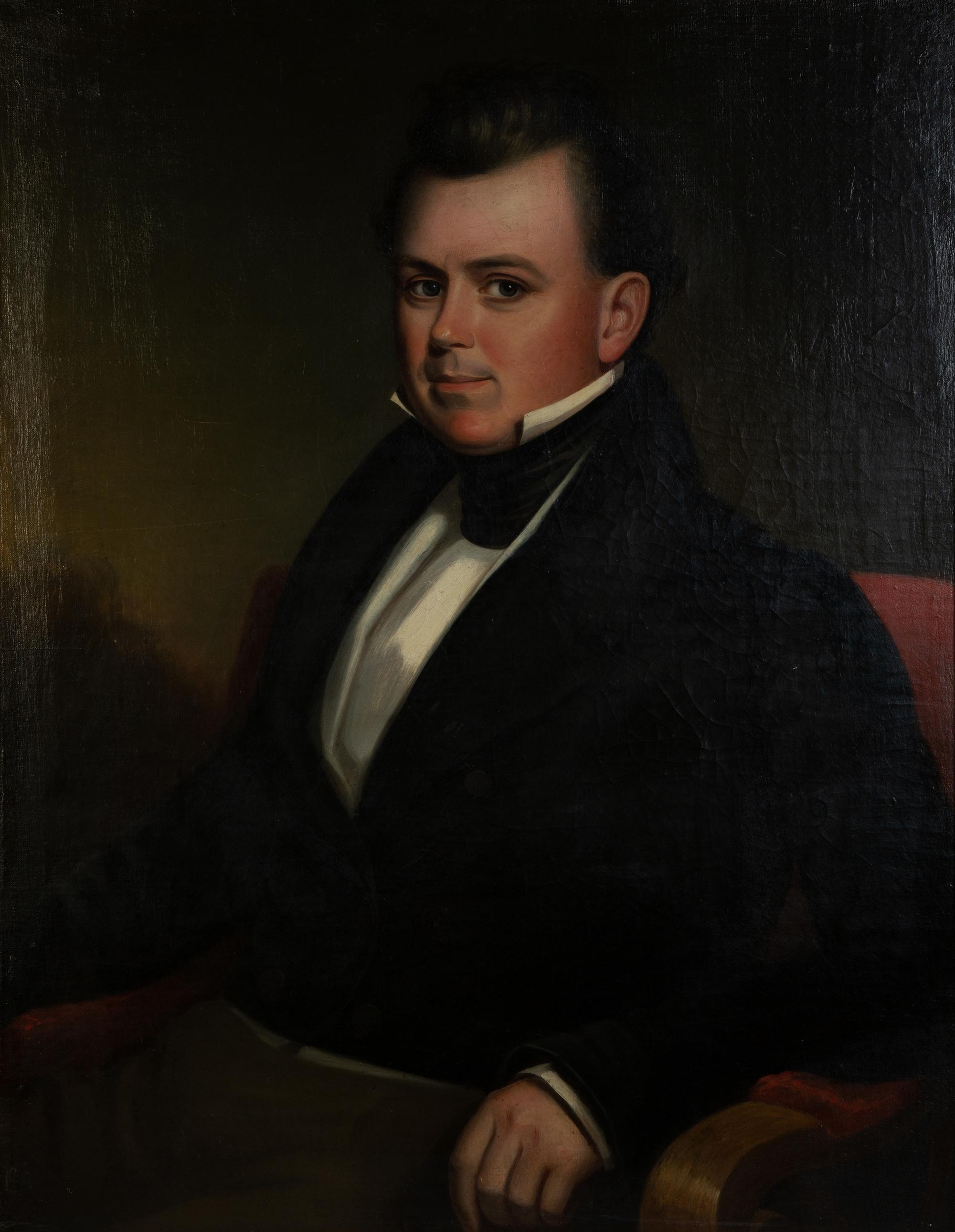 Two Portrait Paintings of a Lady and a Gentleman — EARLY 19TH CENTURY