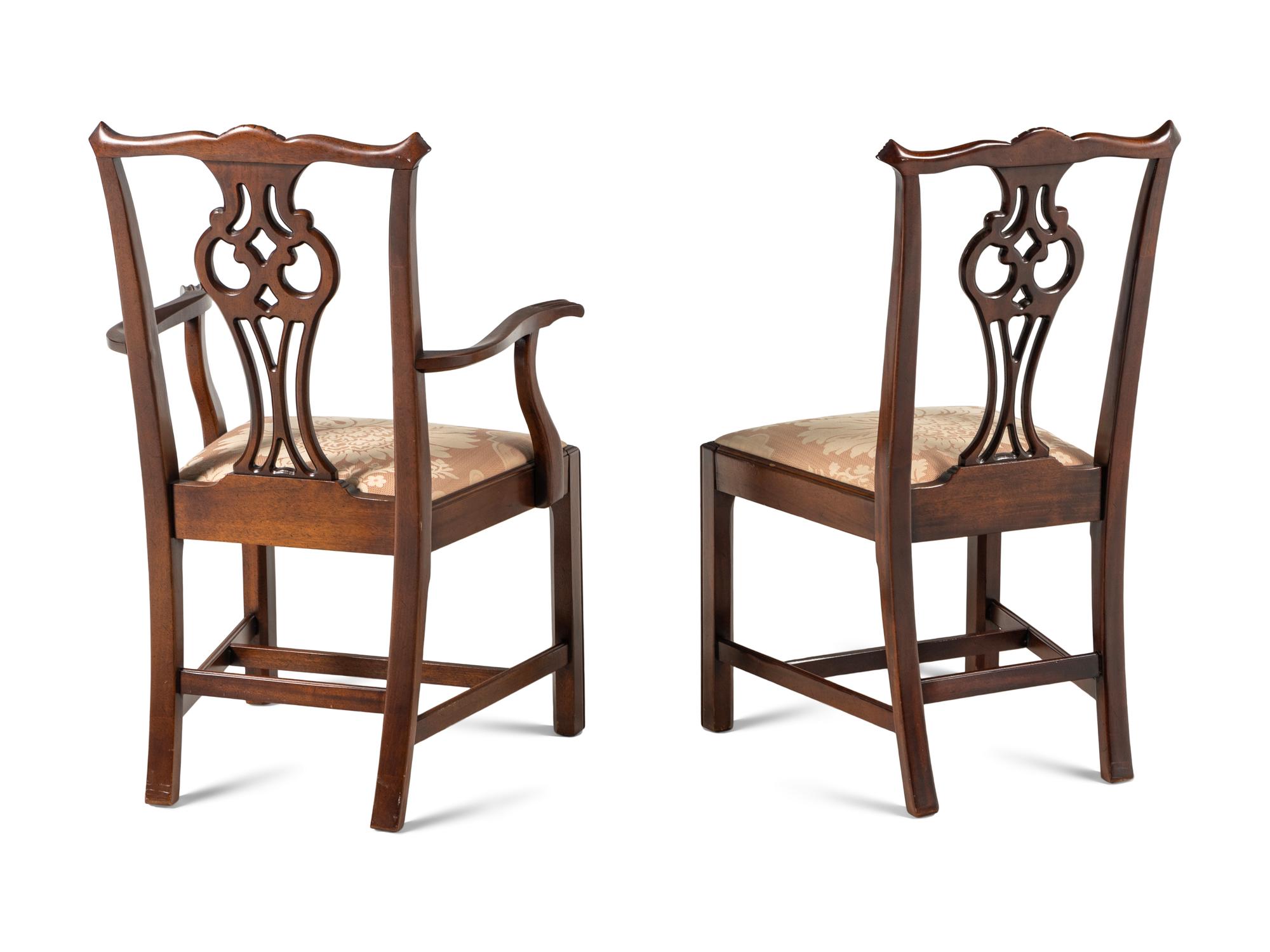 A Set of George III Style Mahogany Dining Chairs