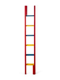 A Painted Folding Library Ladder