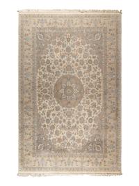 An Ivory and Pastel Rug