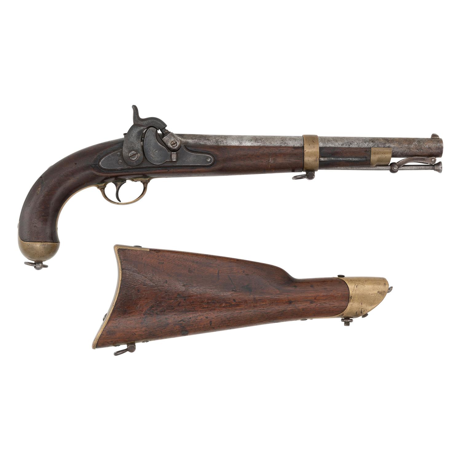 US Springfield Model 1855 Pistol Carbine with Matching Numbered Stock