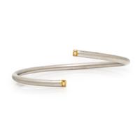 Stuart Moore, Platinum, Diamond, and Yellow Gold Flexible Cuff Bracelet