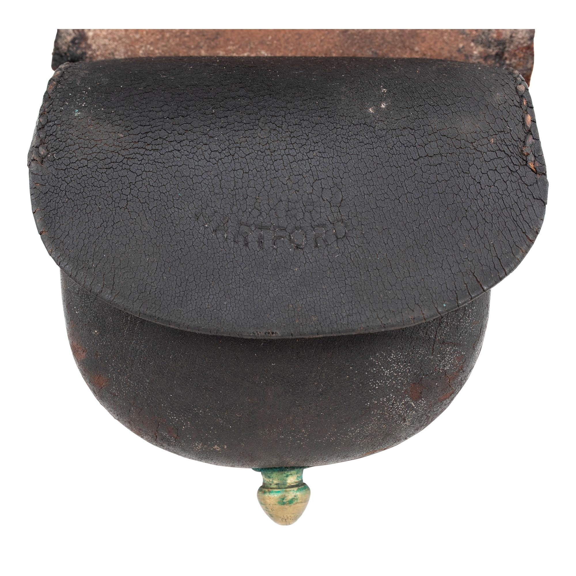 Group of Civil War Era Accoutrements: 2 Mann's Patent Cartridge Boxes, 2 Cap Pouches and 2 Carbine Sockets