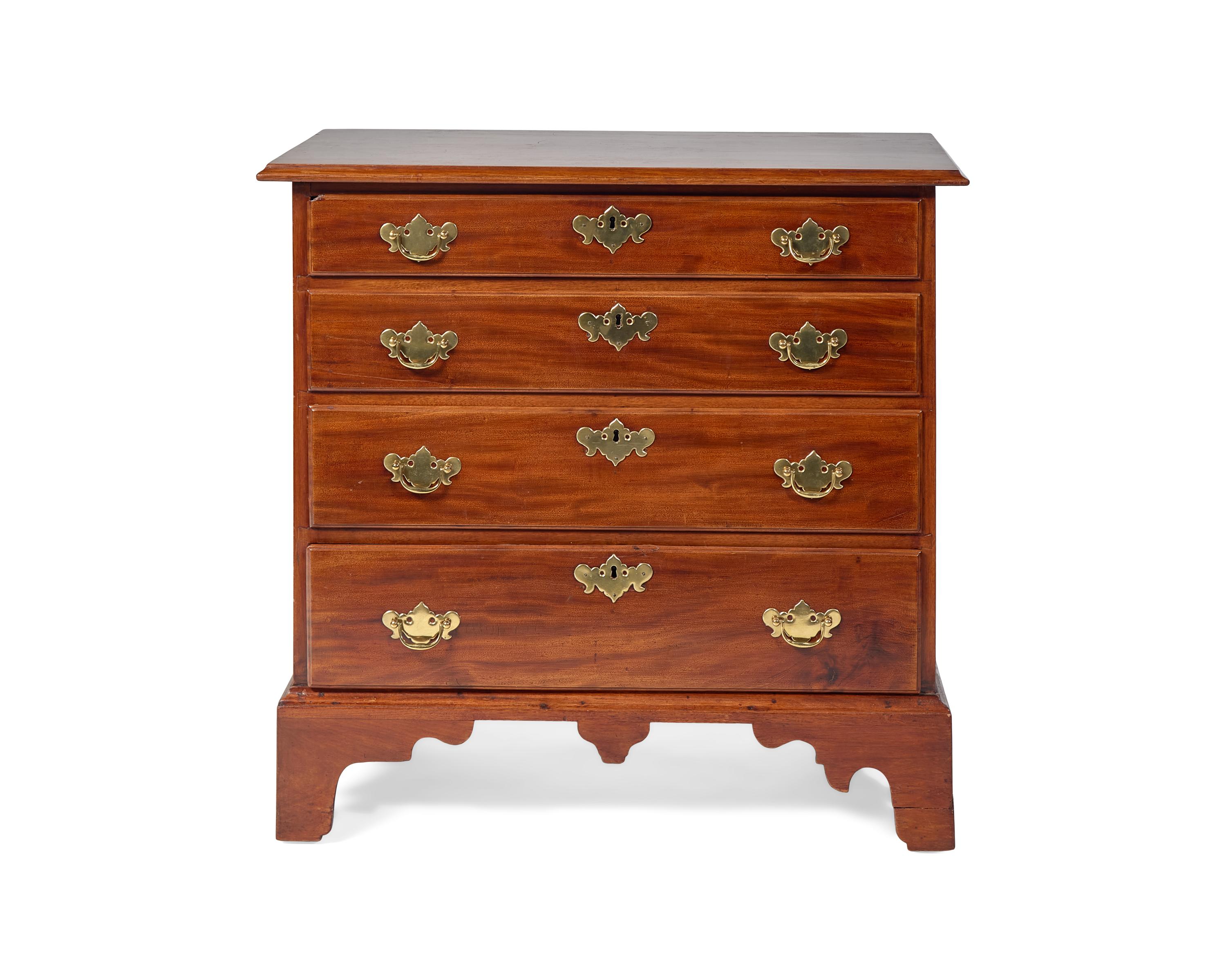 A Diminutive Chippendale Cherry Chest of Drawers