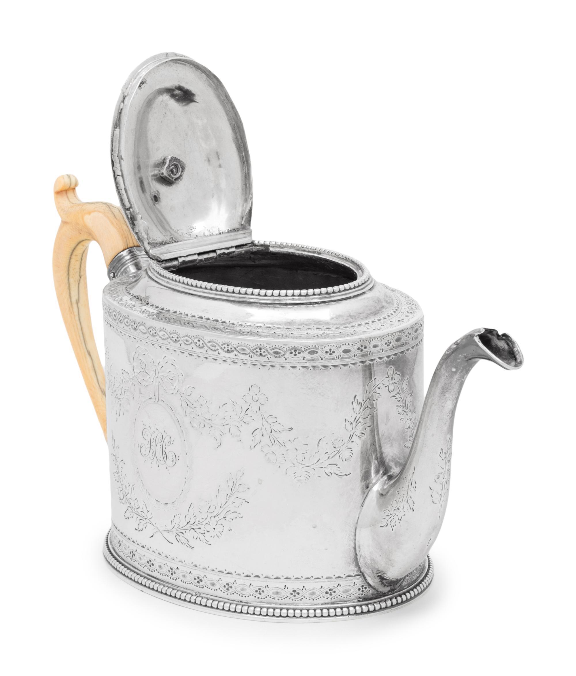 A Hester Bateman Silver Teapot
