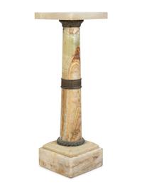 A Gilt Metal Mounted Onyx Pedestal — 19TH CENTURY
