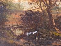 Four Continental Painted Landscapes, 19th and 20th Century