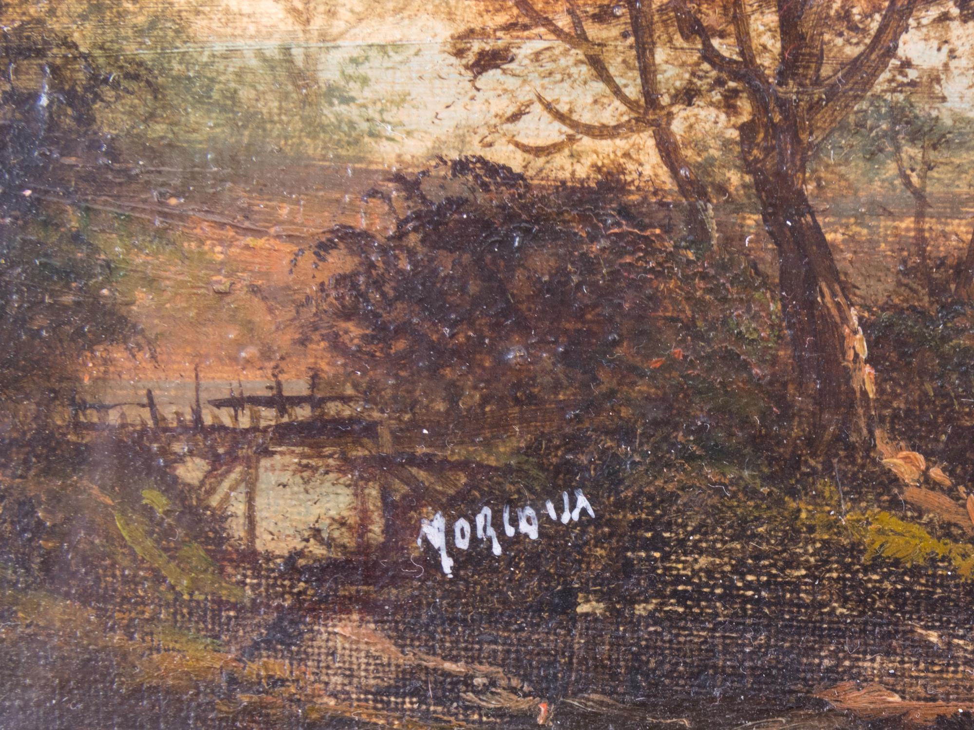 Four Continental Painted Landscapes, 19th and 20th Century