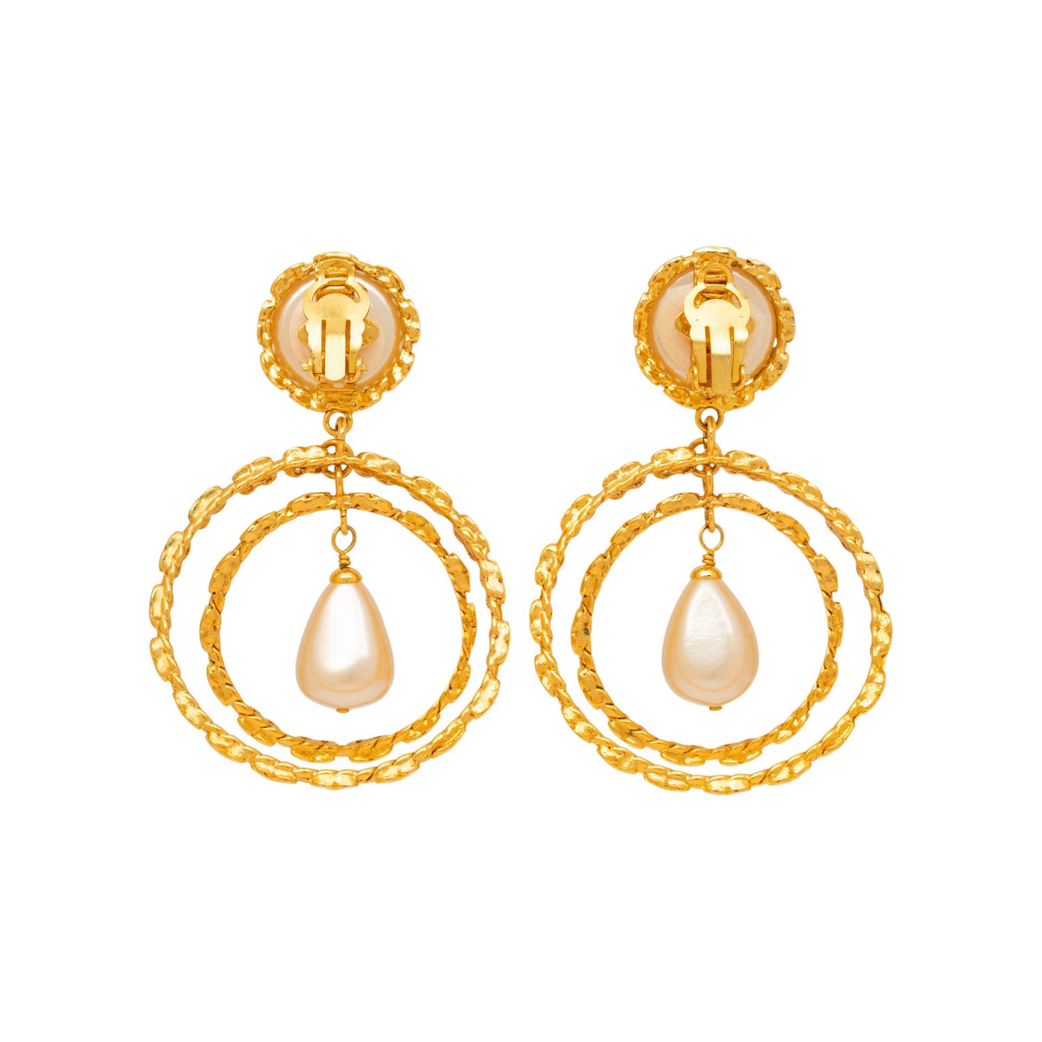 Chanel, Teardrop & Hoop Ear Clips