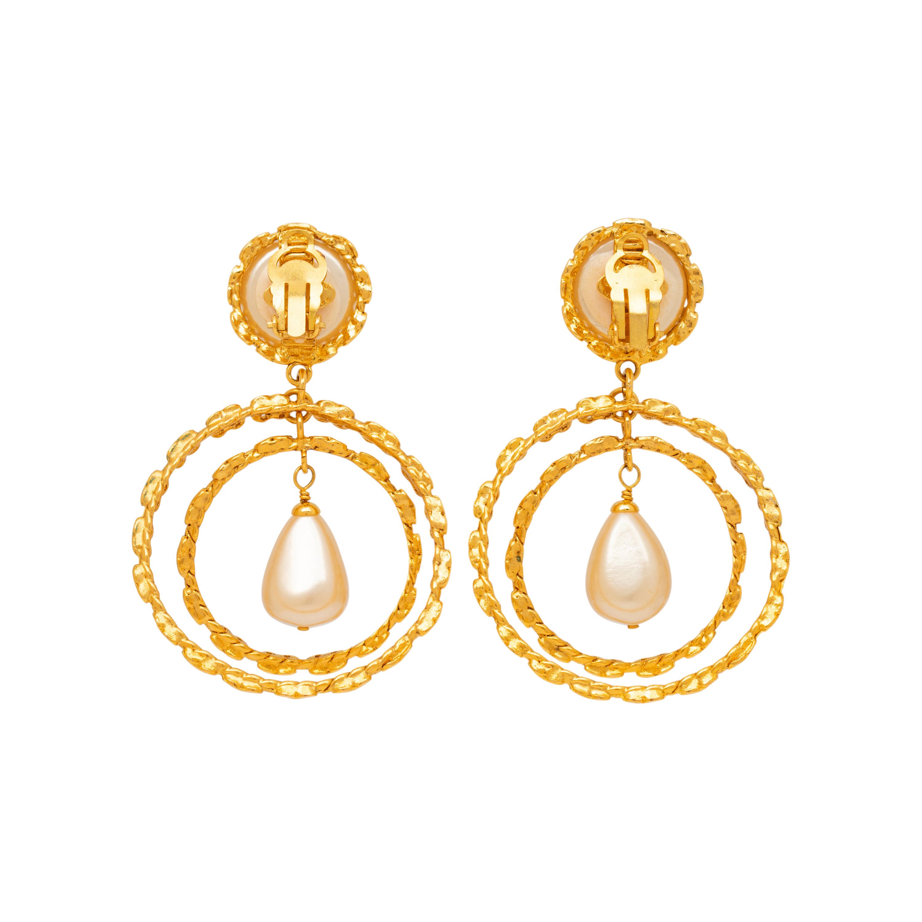 Chanel, Teardrop & Hoop Ear Clips