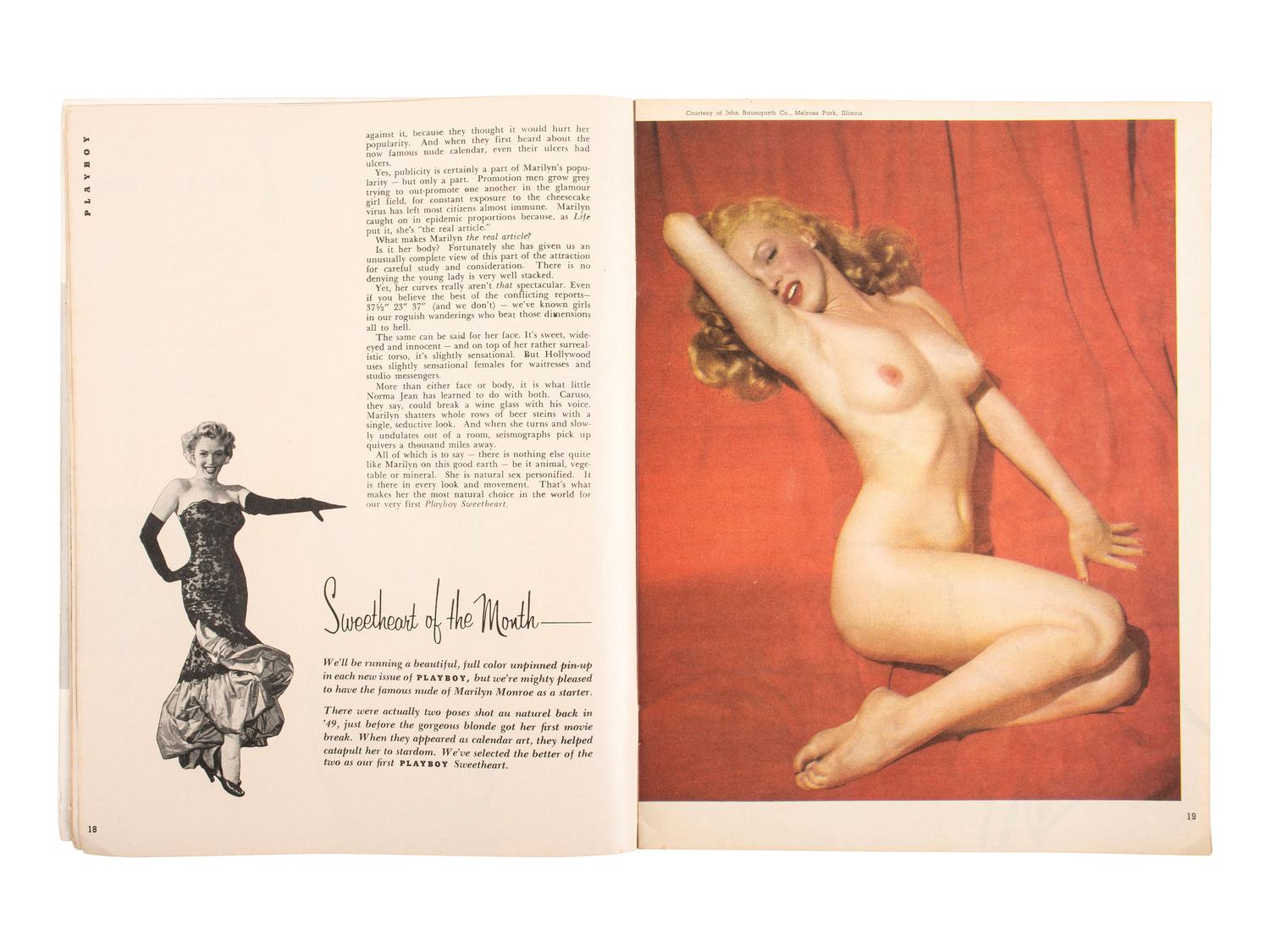 [MONROE, Marilyn (1926-1962)]. Playboy . Vol. 1, No. 1. Chicago, IL: HMH Publishing Co., December 1953.