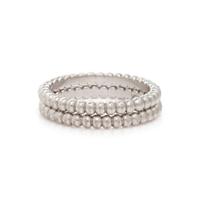 VAN CLEEF & ARPELS, PAIR OF WHITE GOLD 'PERL É E' BANDS