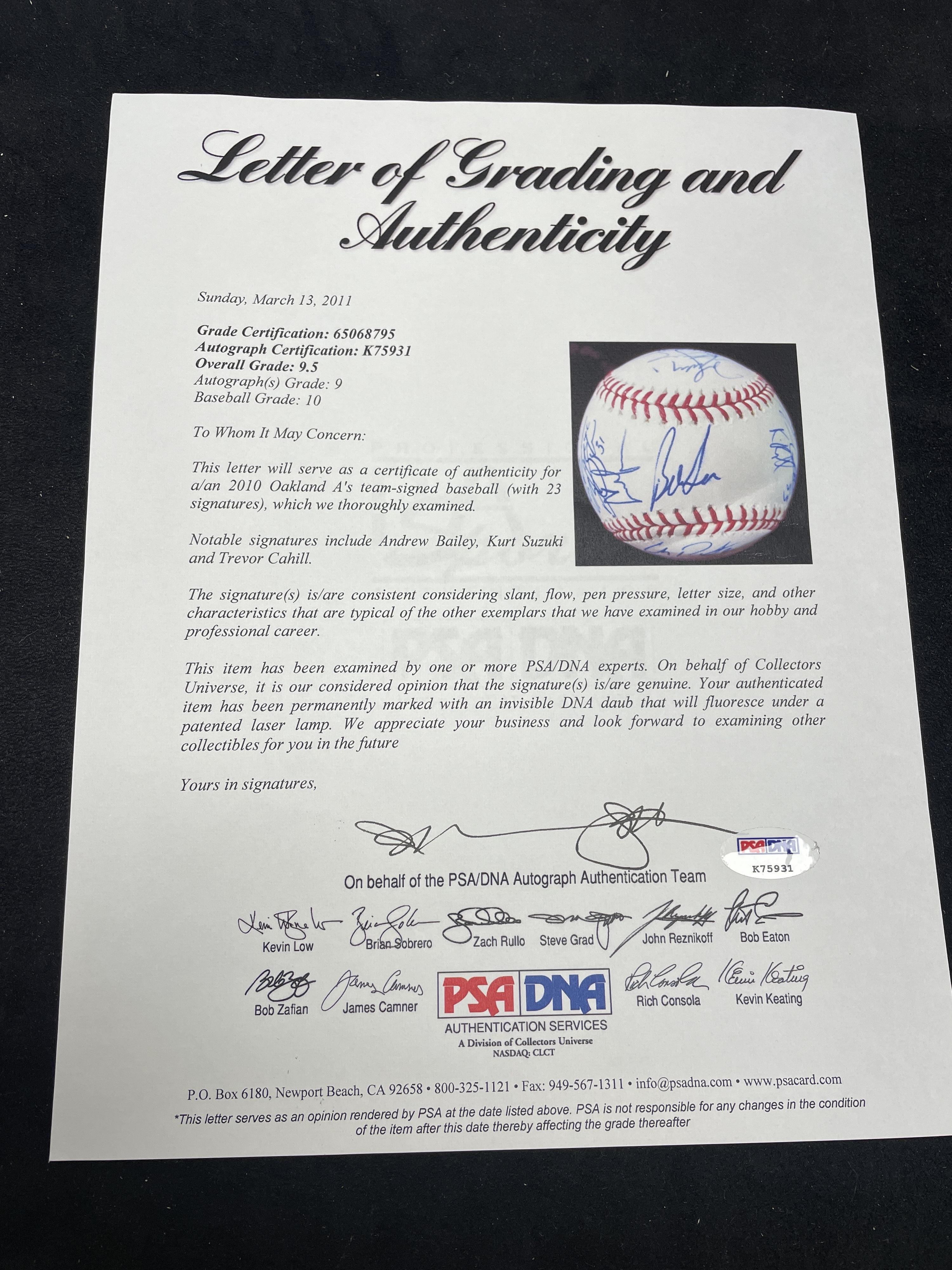 A Large Group of Assorted 1980s-2000s Oakland Athletics Team Signed Autograph Baseballs,