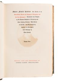 [FRENCH LITERATURE]. The Bibliophilist's Library . [ First Series ]. Volumes I-X. -- [ Second Series ]. Volumes I-X. Philadelphia: George Barrie for Subscribers only, n.d. [ca 1900].