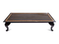 A Widdicomb Lacquered Mahogany and Mother of Pearl-Inlaid Coffee Table