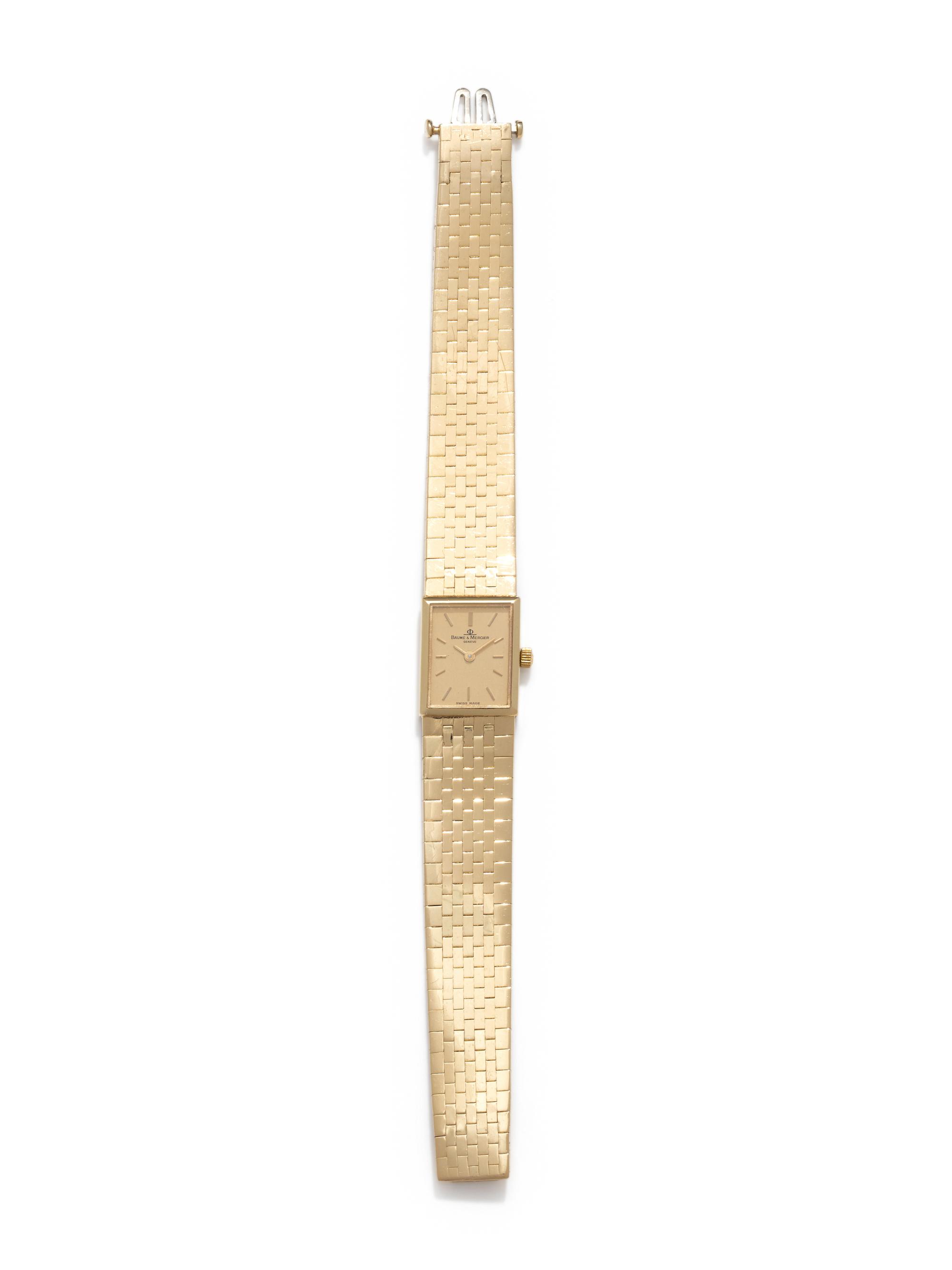 BAUME & MERCIER, 14K YELLOW GOLD WRISTWATCH