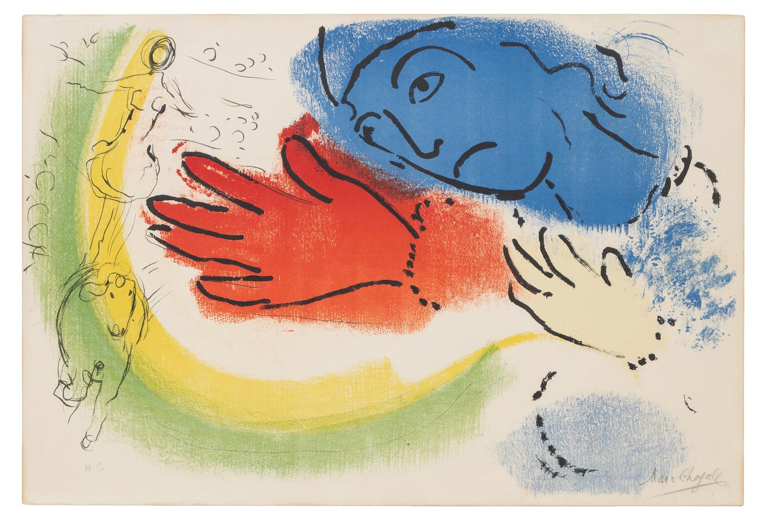 Marc Chagall, (French/Russian, 1887-1985), L’ecuyere (The Woman Circus-Rider), 1956