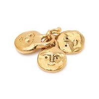 JEAN MAHIE, HIGH KARAT GOLD RING AND CHARM