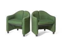 Pair of Split-Back lounge chairs for Tecno, c. 1960