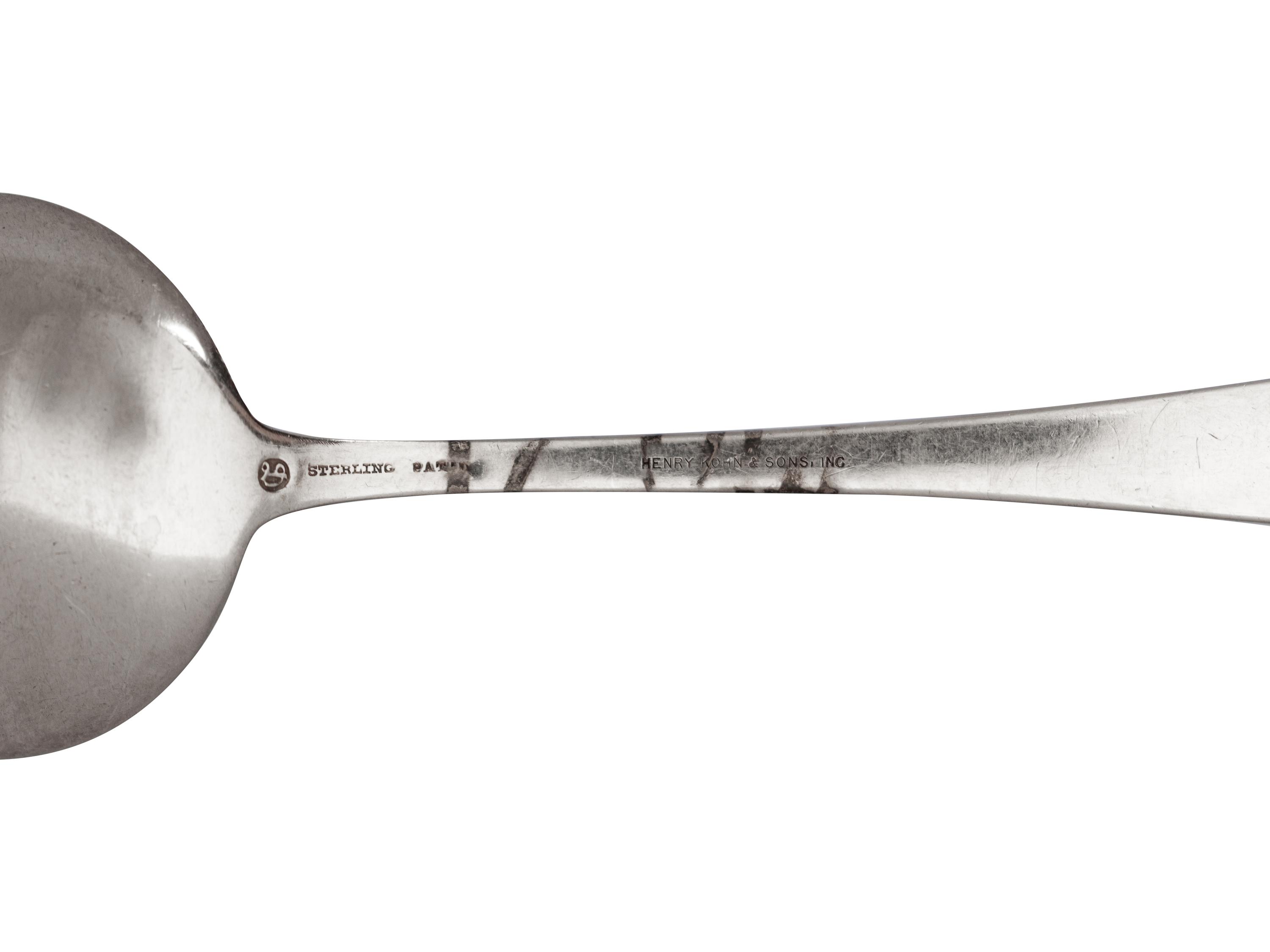 A Collection of Primarily American Silver Serving and Flatware Articles