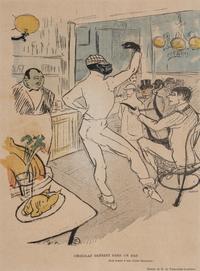 A Group of Three Prints from Le Rire ( Baron Dans Le Charbonniers , Entree de Cha-U-Kao , and Chocolat Dansant Dans Un Bar )
