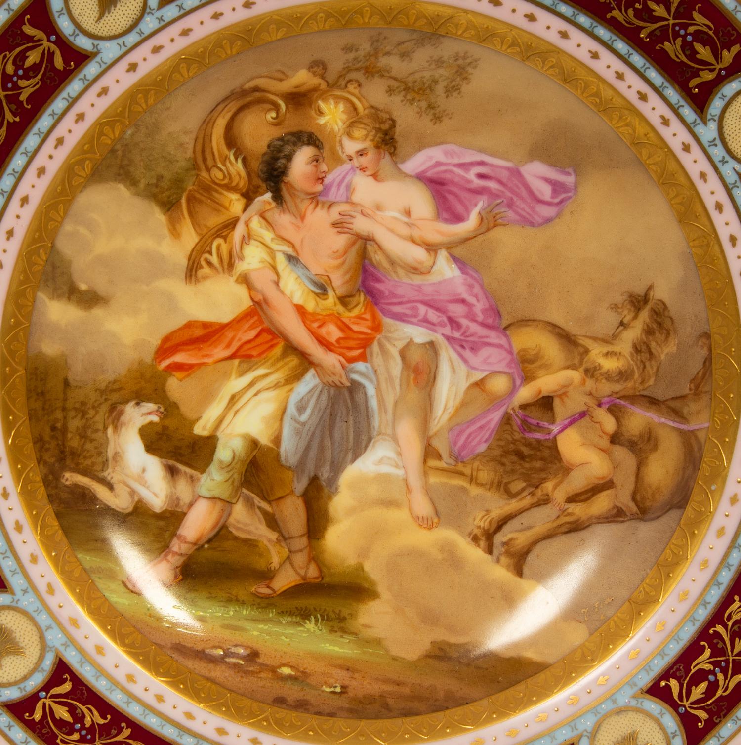 A Set of Four Royal Vienna Porcelain Cabinet Plates — 19TH CENTURY