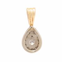 Diamond and Bicolor Gold Pendant