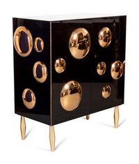 Two Bolle Cabinets Effetto Vetro, Italy