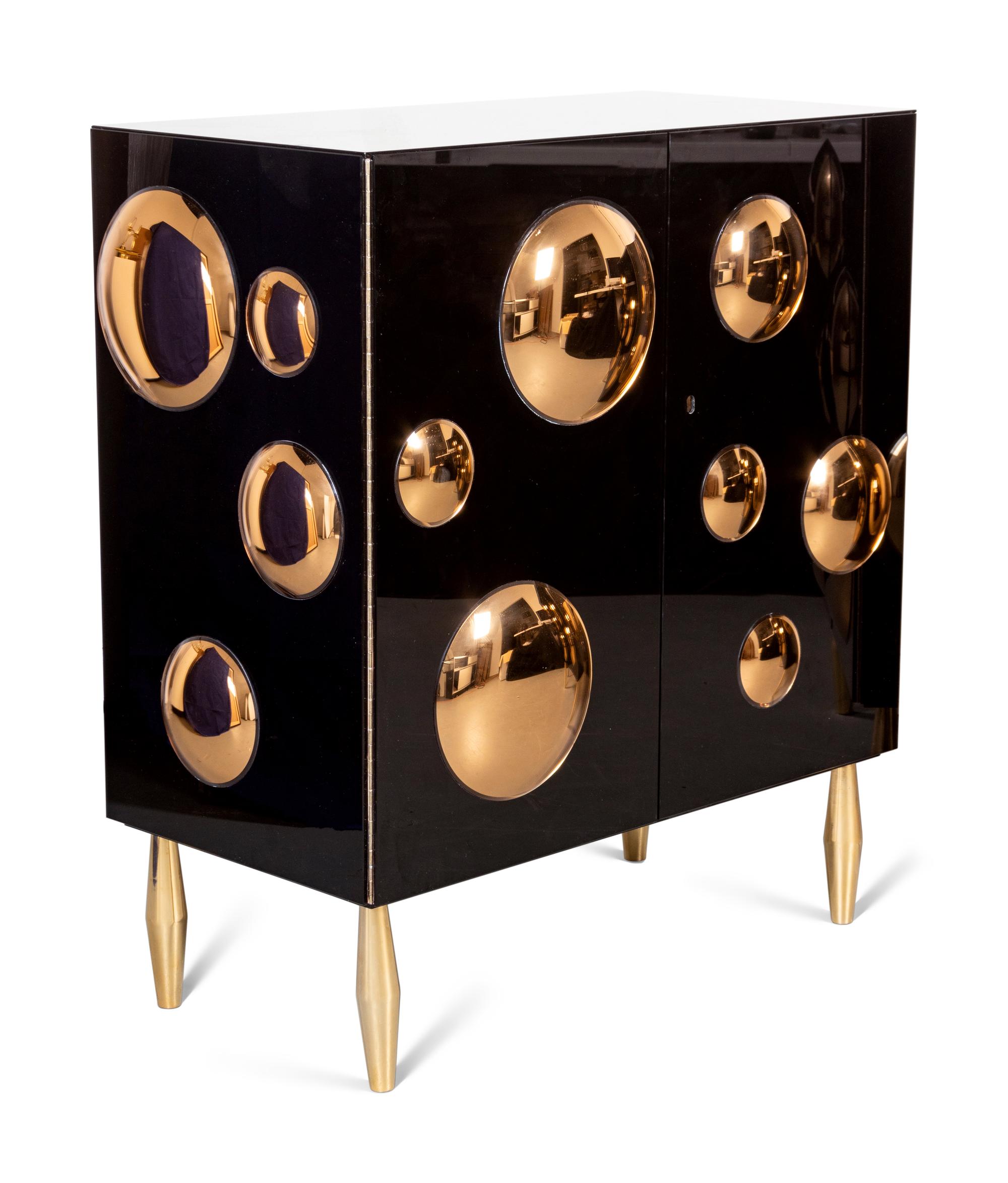 Two Bolle Cabinets Effetto Vetro, Italy