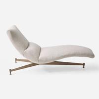 Vladimir Kagan (American, 1927-2016) Upholstered Chaise, Model 5800, Kagan-Dreyfuss, Inc., USA, circa 1958