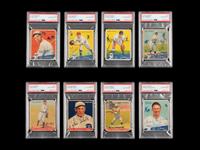 A Group of Eight 1933 and 1934 Goudey Signed Autograph Baseball Cards (PSA AUTHENTIC)