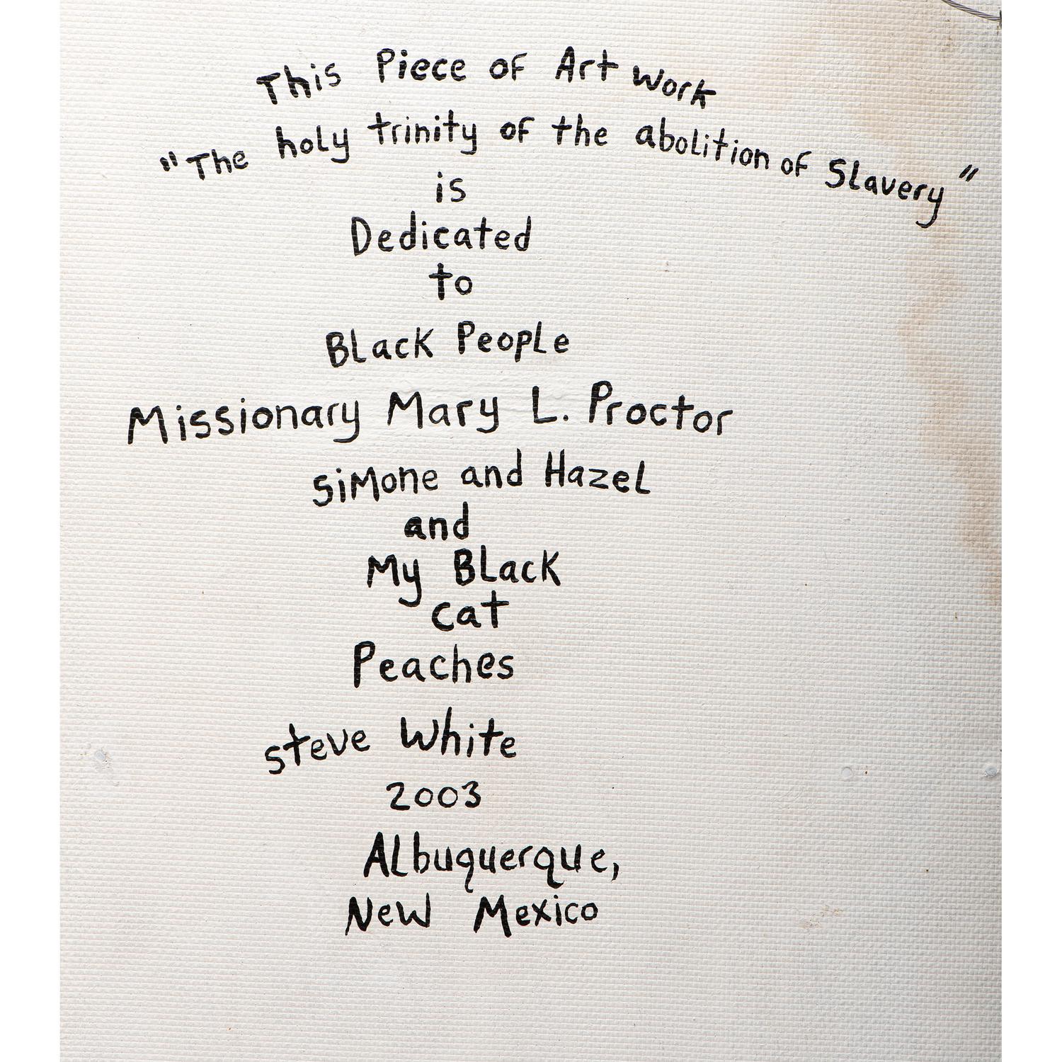 A Folk Art Diorama of the Abolition of Slavery by Steve White