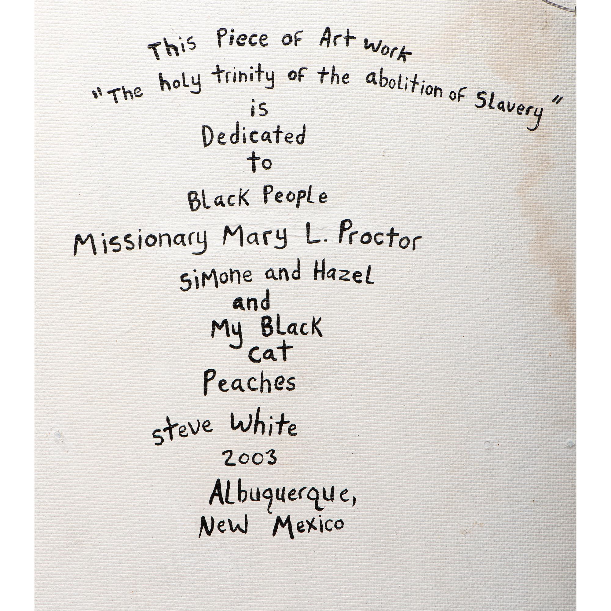 A Folk Art Diorama of the Abolition of Slavery by Steve White