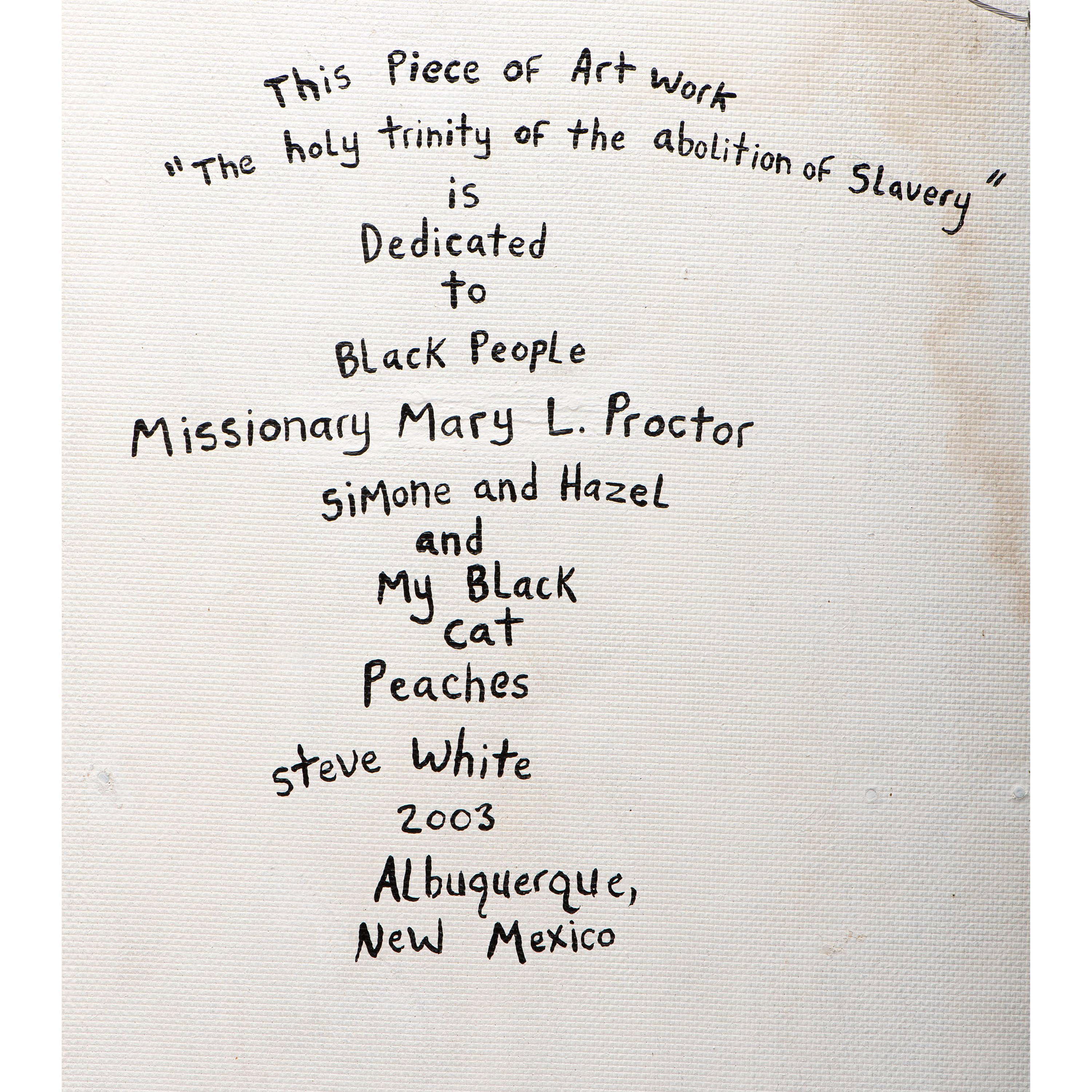 A Folk Art Diorama of the Abolition of Slavery by Steve White