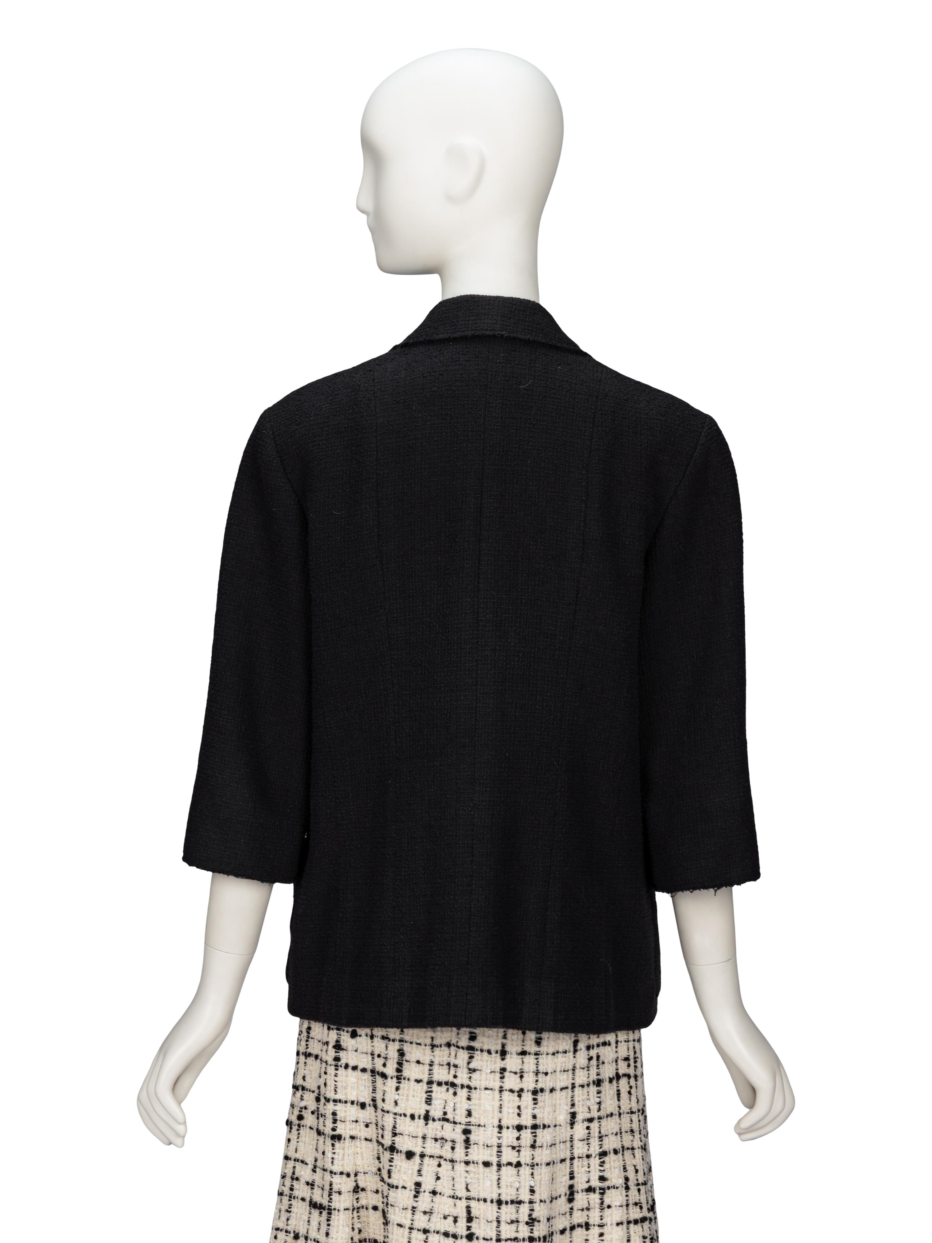 Chanel, Black Tweed Blazer