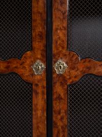 A Pair of Régence Style Faux Bois Painted Bookcases