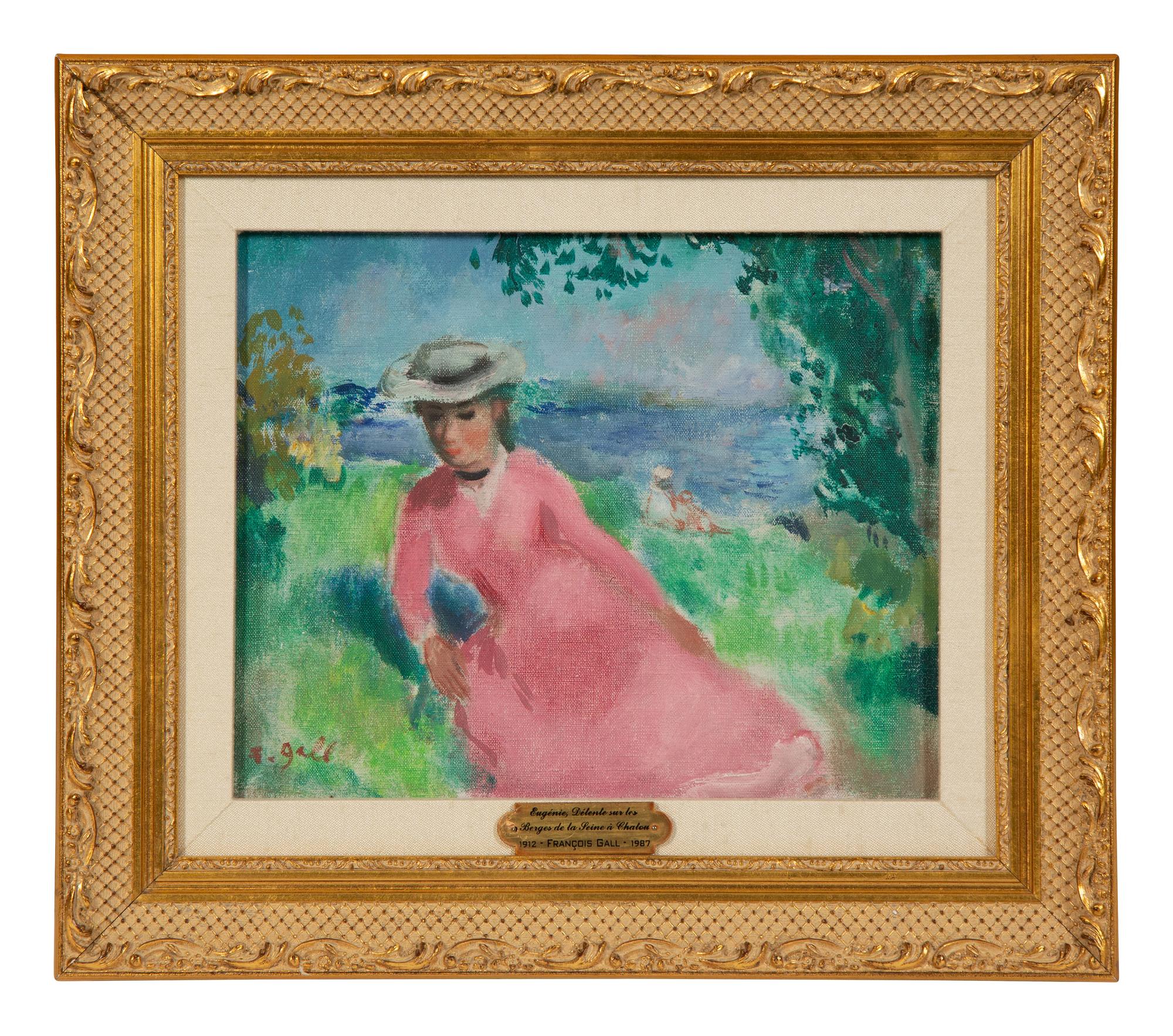 Eugénie, détente sur les berges de la Seine à Chatou , c. 1951-53