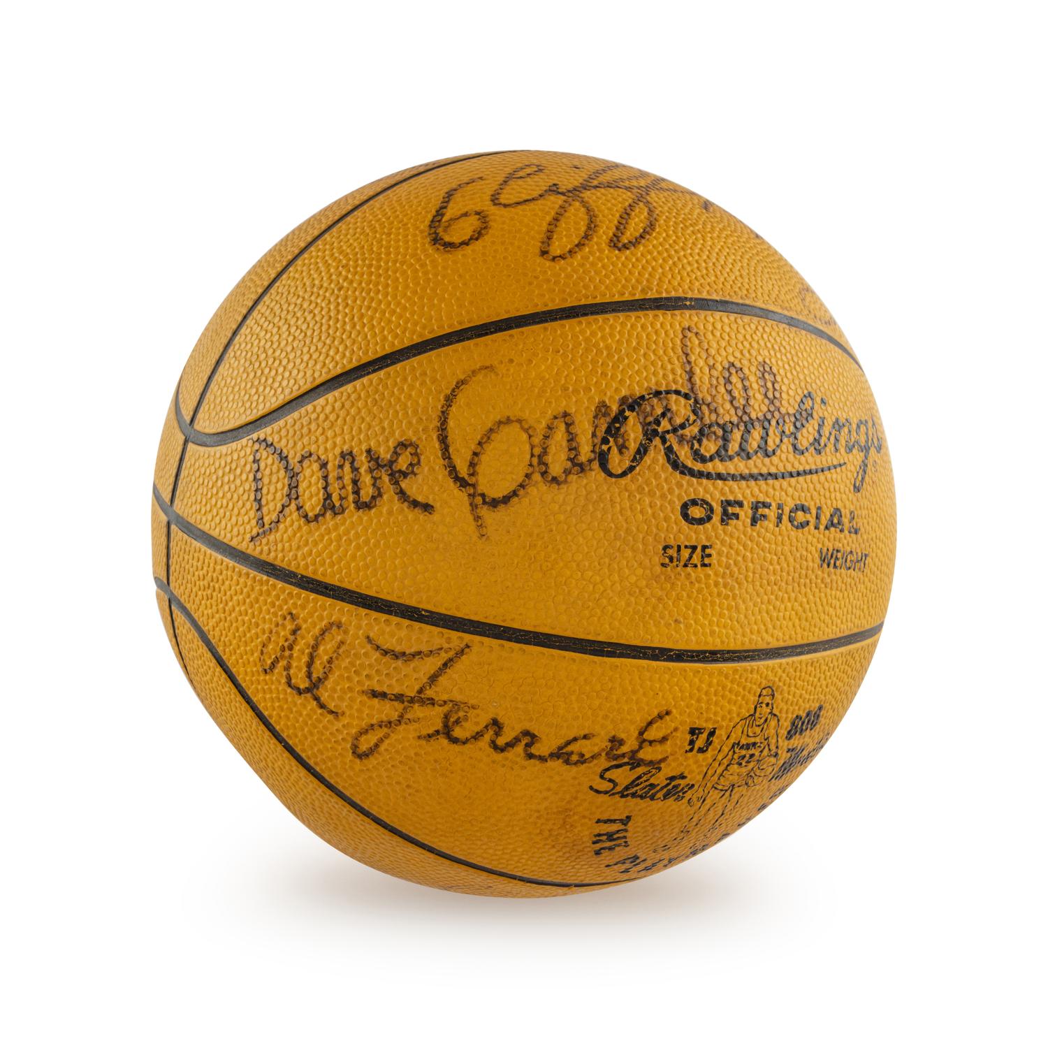 A 1958-59 St. Louis Hawks Team Signed Autograph Basketball (Beckett Authentication Services)