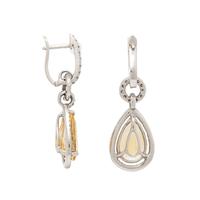 CITRINE AND DIAMOND EARRINGS