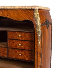 A Louis XV Style Gilt Bronze Mounted Marquetry Secrétaire à Abattant in the Manner of Jean-Pierre Latz