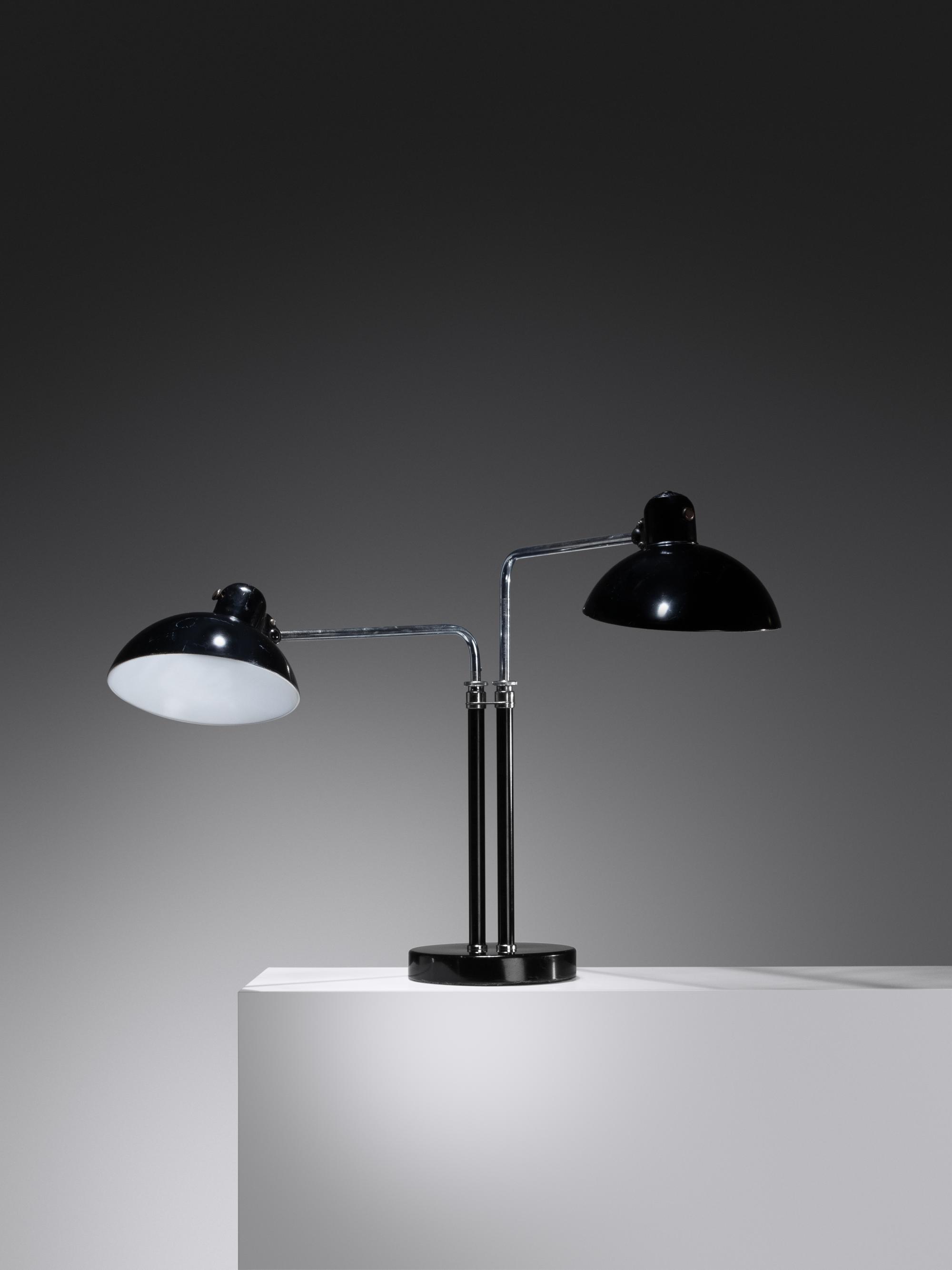 Double Dell Table Lamp, c. 1933 Kaiser Idell, Germany