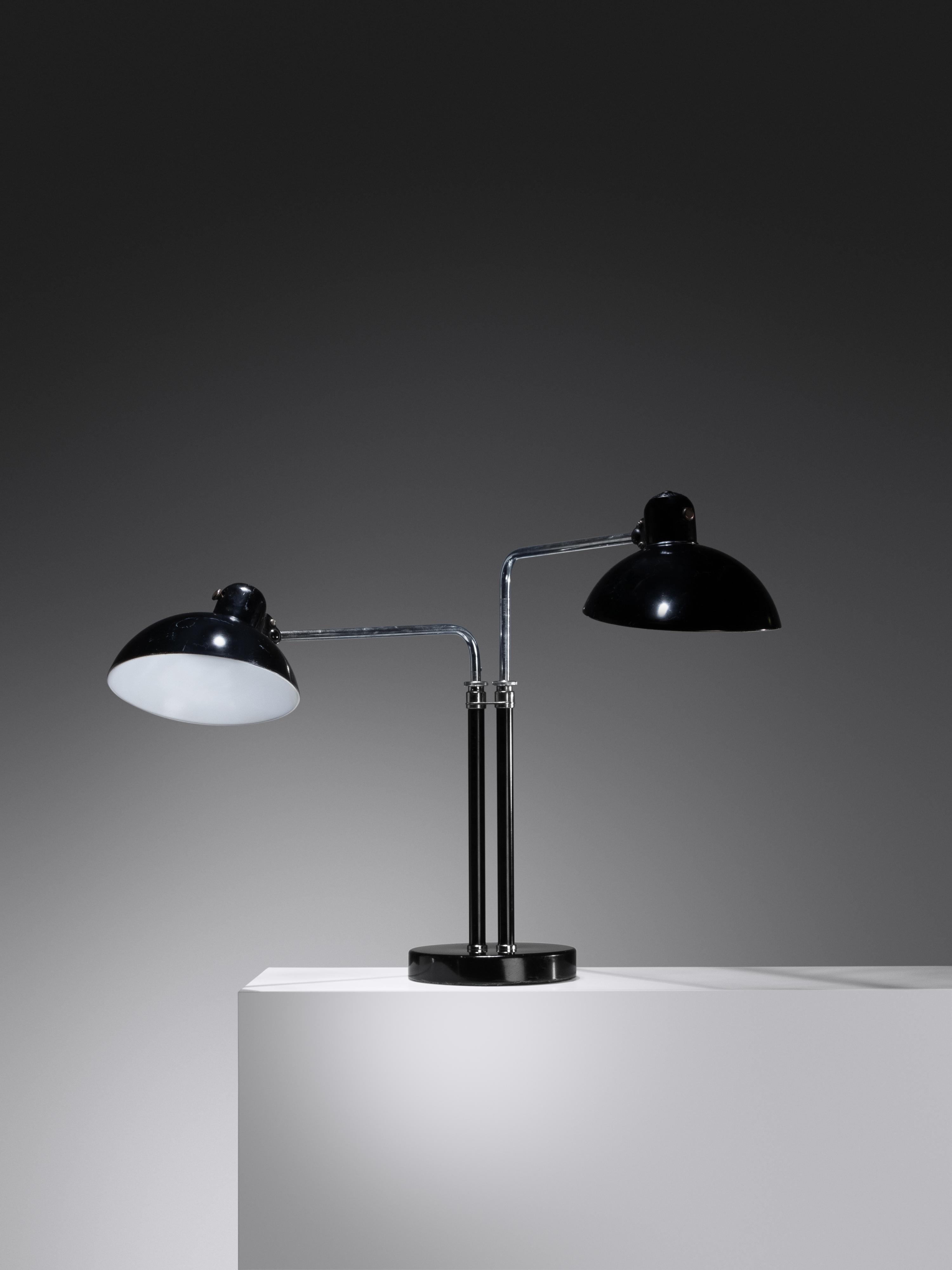 Double Dell Table Lamp, c. 1933 Kaiser Idell, Germany