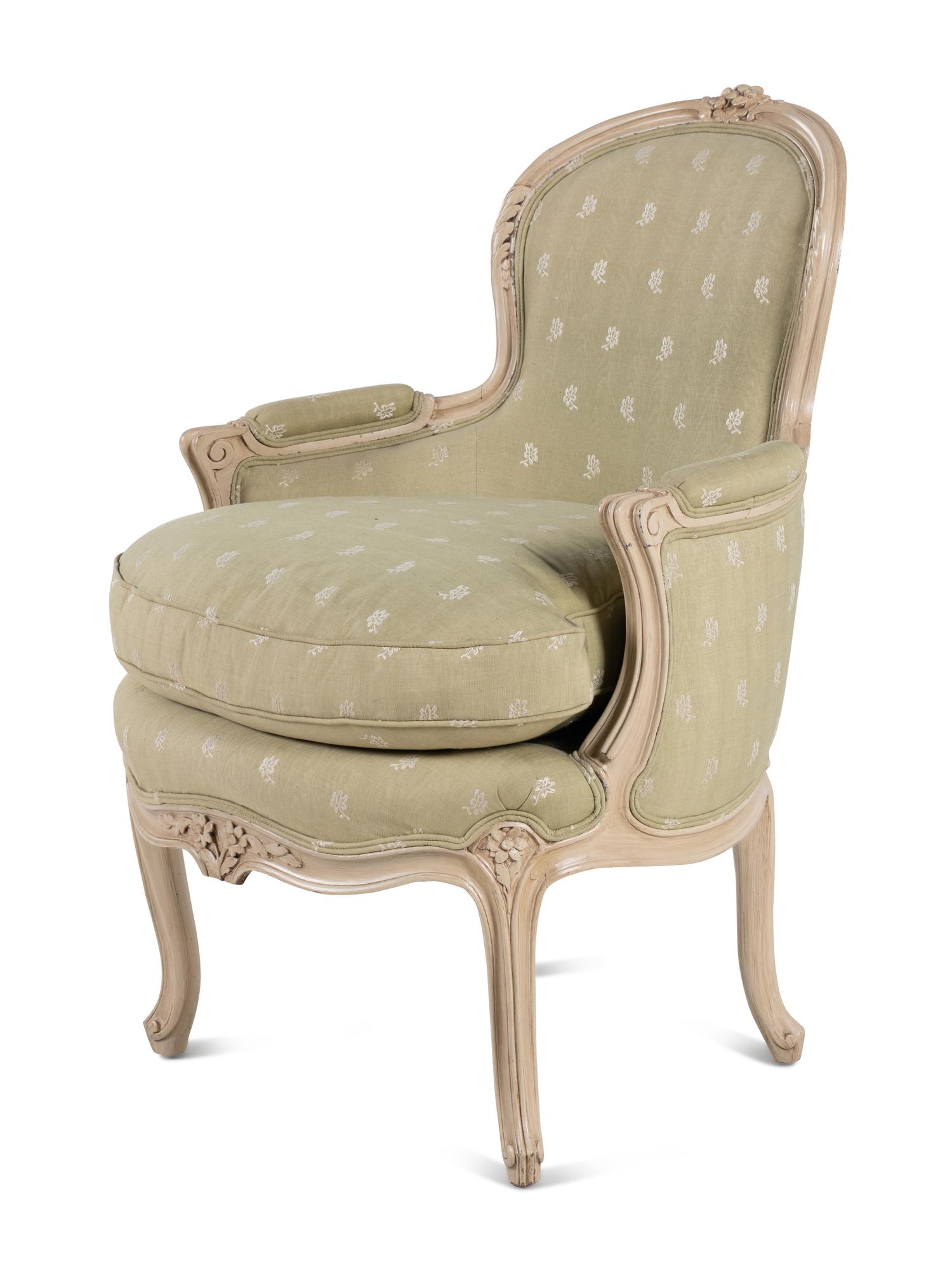 A Louis XV Painted Bergère